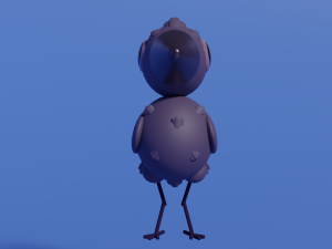 Stylized Raven Modello 3D