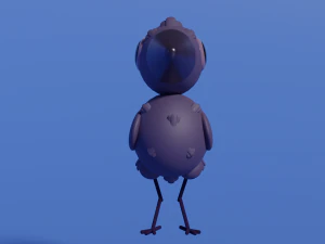 Stylized Raven 3D Model