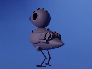 Stylized Raven 3D Model