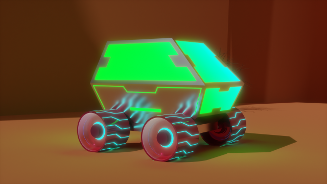 Space Vehicle Car 3D 模型 .c4d .max .obj .3ds .fbx .stl .blend 