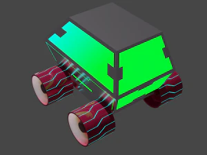 Space Vehicle Car 3D Model