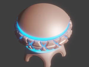 Sci-Fi Space Building 3D Model