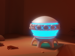 Sci-Fi Space Building Modelo 3D