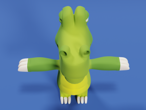 Cartoon Dinosaur Low-poly Modelo 3D