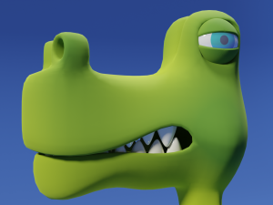 Cartoon Dinosaur Low-poly Modelo 3D