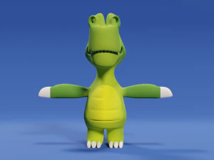 Cartoon Dinosaur Low-poly 3D Model