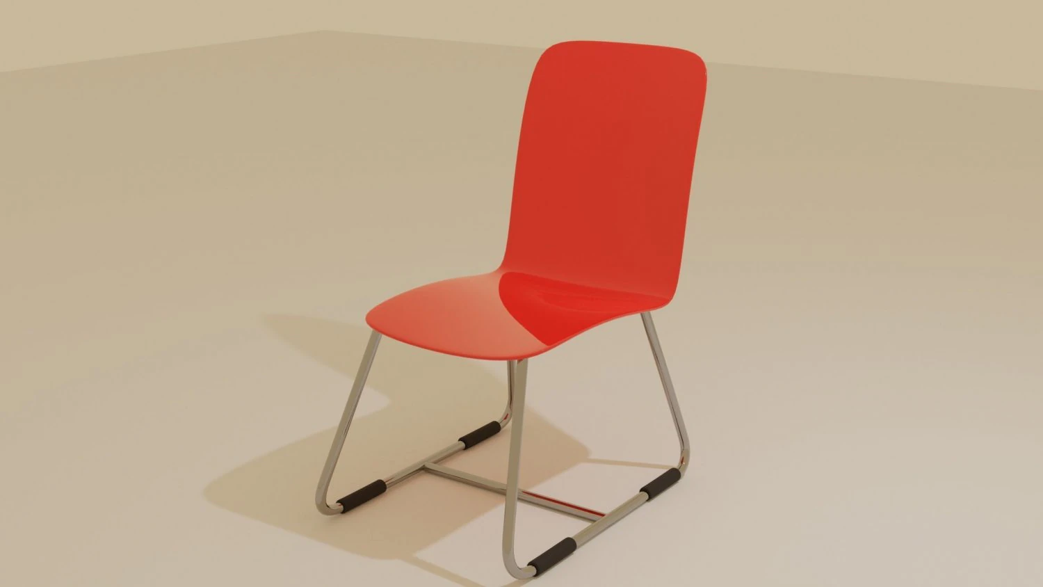 Low Poly 3D Red Chair Model 3D Model .c4d .max .obj .3ds .fbx .stl .blend 