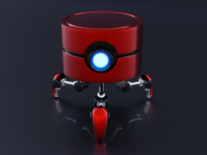 Stylized Mini Robot 3D Модель