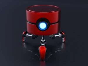 Stylized Mini Robot 3D Model