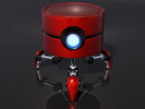 Stylized Mini Robot 3D Model