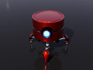 Stylized Mini Robot 3D Model
