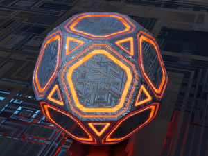 Sci-fi Glowing Orb Low-poly 3D 模型