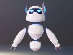 Low Poly Robot 3D Модель