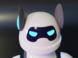 Low Poly Robot 3D Модель
