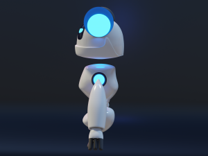 Low Poly Robot 3D Модель