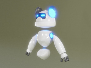 Low Poly Robot 3D Модель