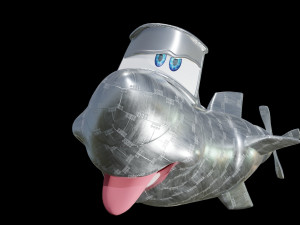 Cartoon Stylized Submarine Modelo 3D