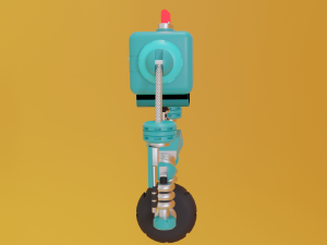 Stylized Robot Cop 3D Model