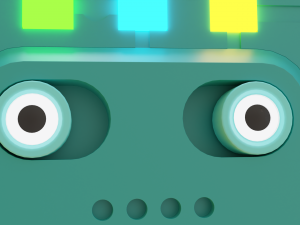 Stylized Robot Cop 3D Model