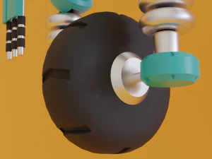 Stylized Robot Cop 3D Model