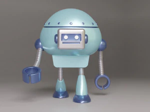 Stylized Hunchback Robot 3D Model