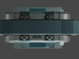 Sci Fi Stylized Door 3D Model