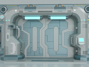 Sci Fi Stylized Door 3D Модель