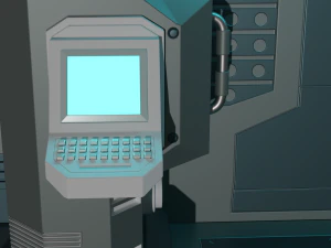 Sci Fi Stylized Door 3D Model