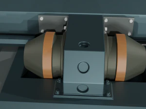 Sci Fi Stylized Door 3D Model
