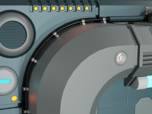 Sci Fi Stylized Door 3D Модель