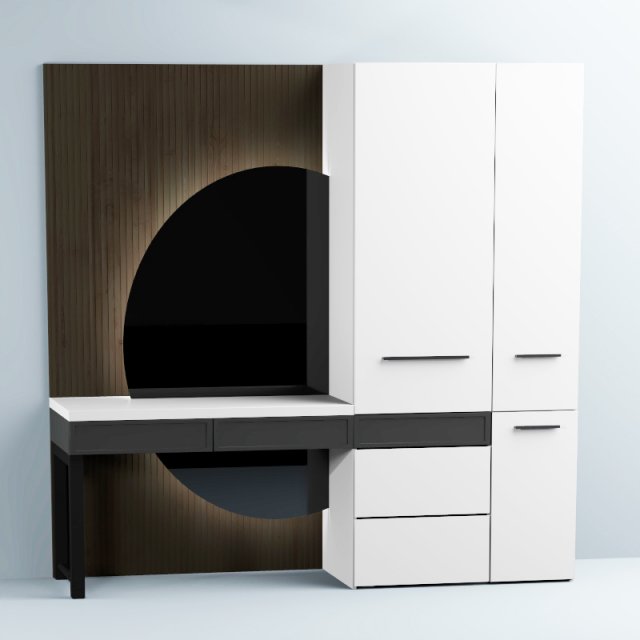 Table cabinet Modelo 3D .c4d .max .obj .3ds .fbx .stl .blend 