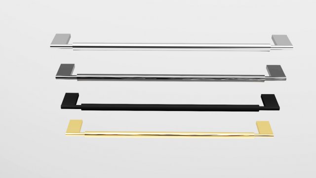 Set handle kitchen Modelo 3D .c4d .max .obj .3ds .fbx .stl .blend 