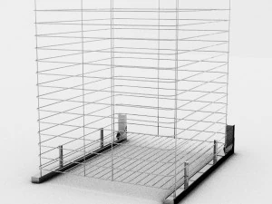 Metal baskets for the bedroom 3D Model