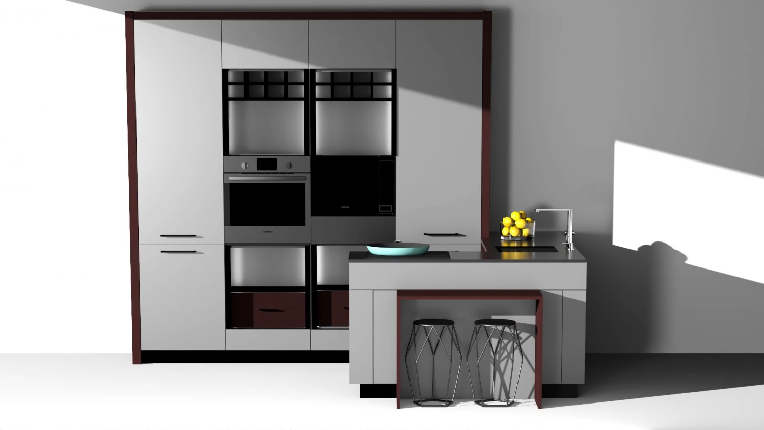 Kitchen 3D Model .c4d .max .obj .3ds .fbx .stl .blend
