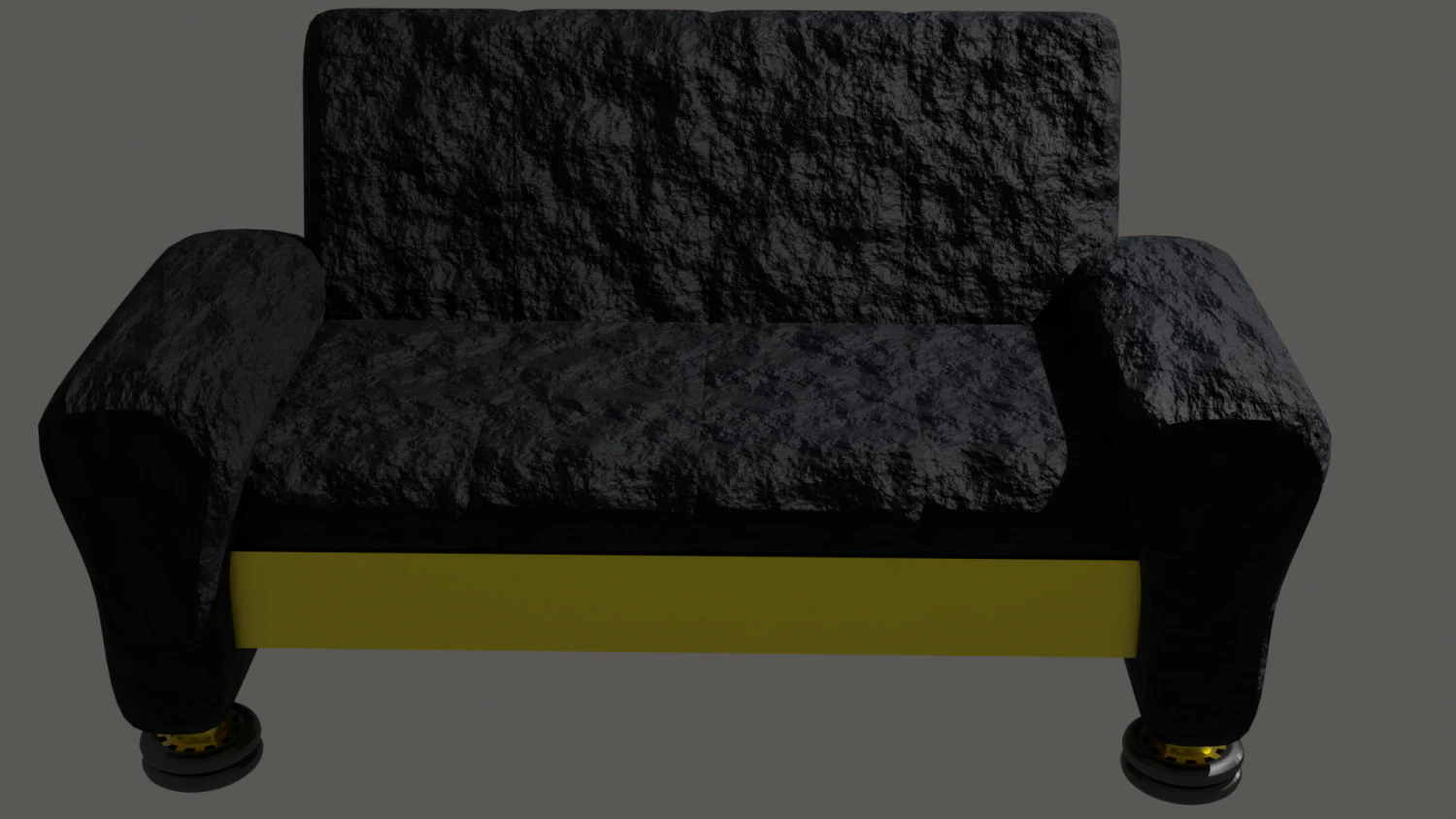 Black Sofa 3D Model .c4d .max .obj .3ds .fbx .stl .blend 