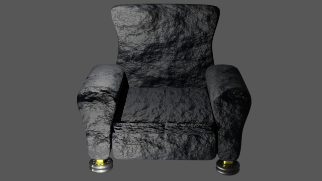 Black Chair 3Dモデル .c4d .max .obj .3ds .fbx .stl .blend 