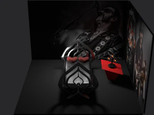 Bedroom of spades 3D Model