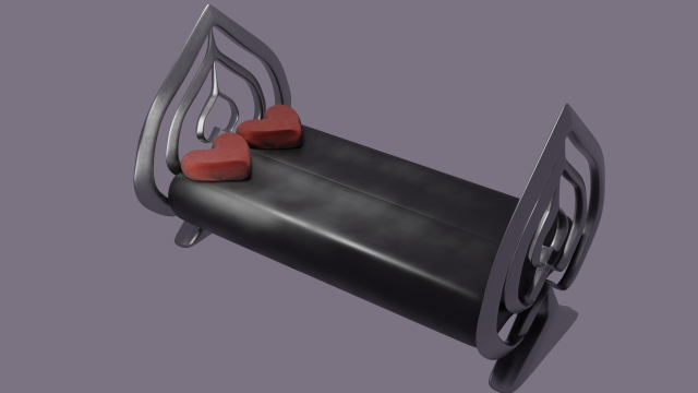 Bed of Spades 3D Модель .c4d .max .obj .3ds .fbx .stl .blend 