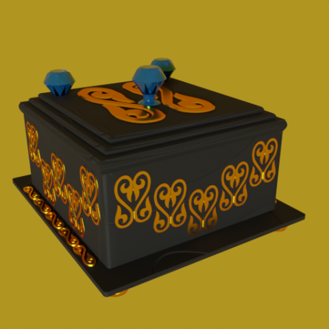 Jewerly box Modello di stampa 3D .c4d .max .obj .3ds .fbx .stl .blend 