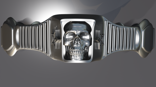 Surgical steel ring 3D 프린트 모델 .c4d .max .obj .3ds .fbx .stl .blend 