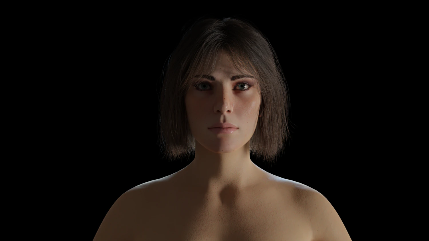 Maggie - Realistic 3d Human Blender 3D Model .c4d .max .obj .3ds .fbx .stl .blend