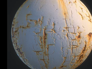 5 pbr, nadająca się do kafelkowania, rdzawa, metalowa tekstura Model 3D