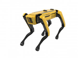 Donanımlı Boston Dynamics Robot K&ouml;peği Tespit Ediyor 3D Model