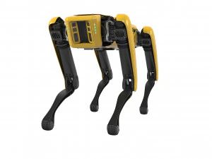Donanımlı Boston Dynamics Robot K&ouml;peği Tespit Ediyor 3D Model
