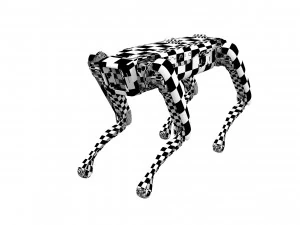 Donanımlı Boston Dynamics Robot K&ouml;peği Tespit Ediyor 3D Model