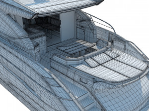 Princess V65 Yacht Modelo 3D