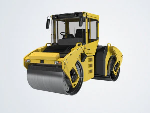 Rodillo Bomag Modelo 3D