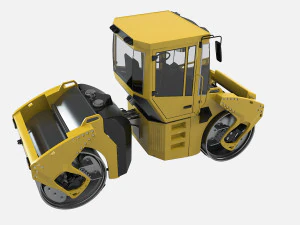Rodillo Bomag Modelo 3D