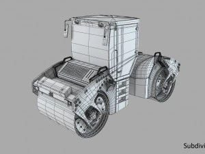 Rodillo Bomag Modelo 3D