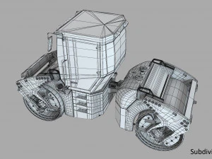Rodillo Bomag Modelo 3D